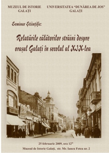 Afisul expozitiei Marturii arheologice recent descoperite în judetul Galati - 2008